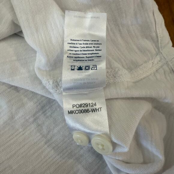 Faherty Knit Seasons Shirt Size XXL Soft Cotton White Button Down Long Sleeve - Picture 10 of 14